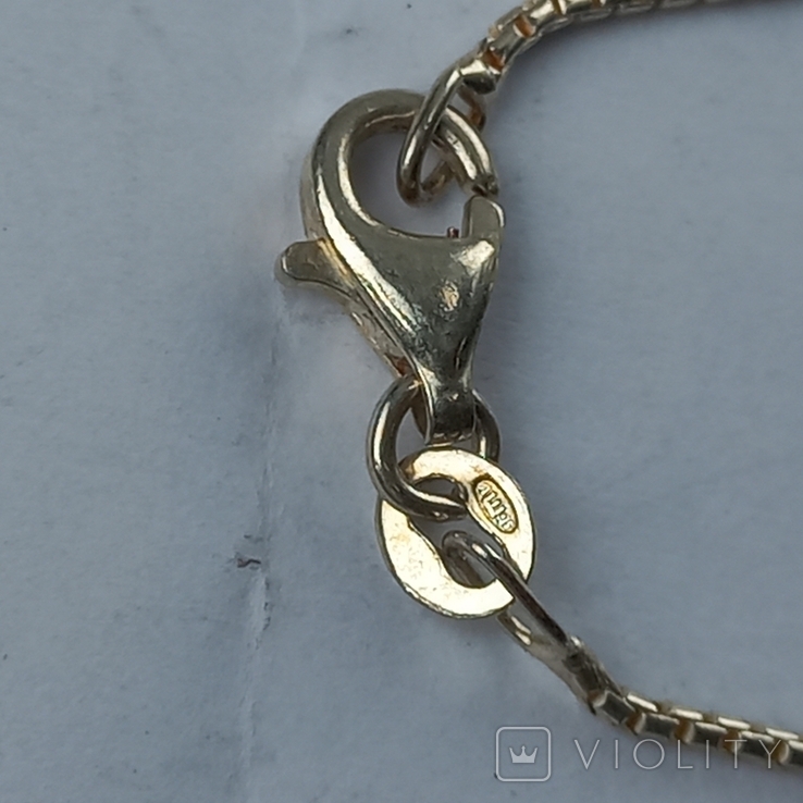 Women's chain (40 cm) and bracelet (18 cm), silver, 13 grams, some kind of Europe, photo number 8
