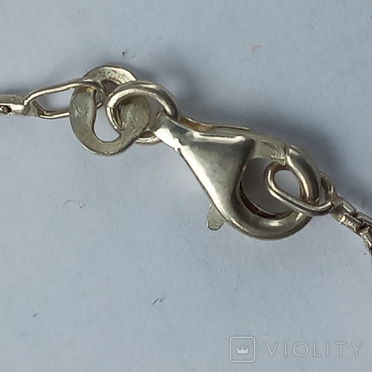 Women's chain (40 cm) and bracelet (18 cm), silver, 13 grams, some kind of Europe, photo number 9