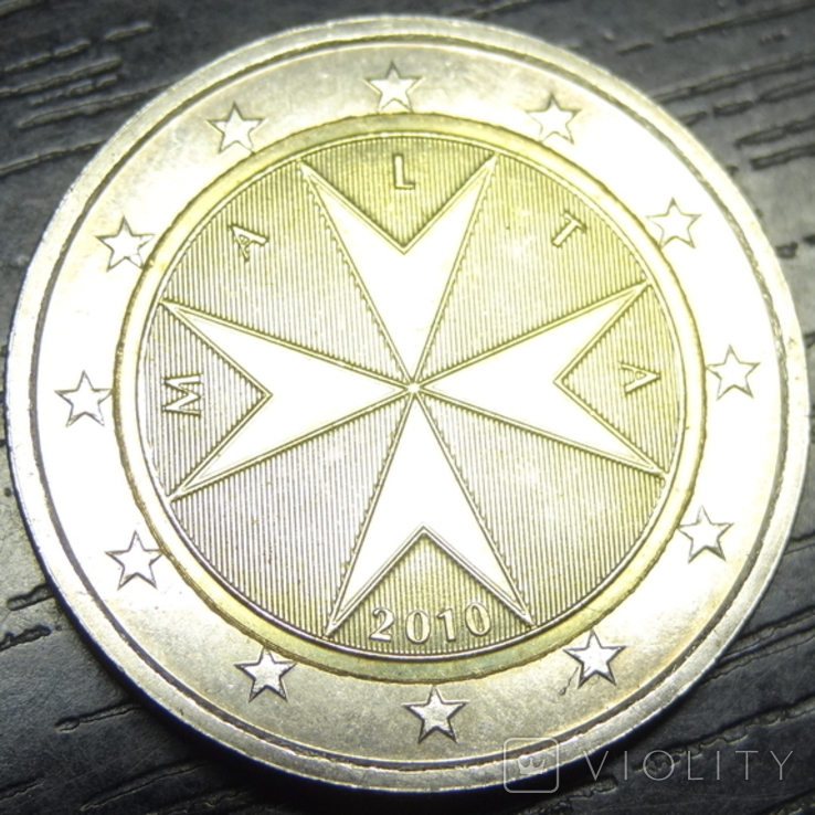 2 euros Malta 2010 UNC infrequent