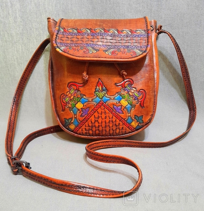 Artesania Argentina Vintage Women's Handbag Genuine Leather, photo number 2