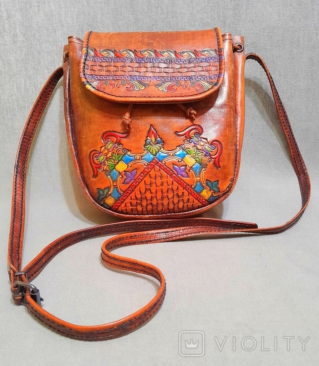 Artesania Argentina Vintage Women's Handbag Genuine Leather, photo number 7