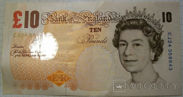 10 фунтов Великобритании 2000 г.