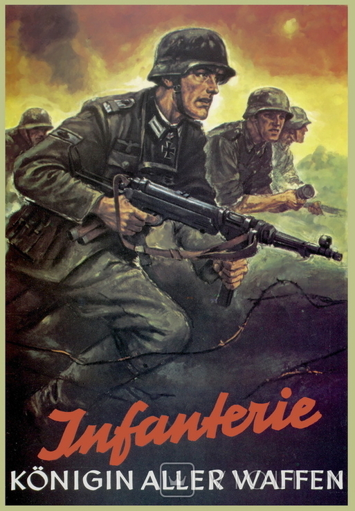 Немецкий плакат штурмовой пехоты, копия