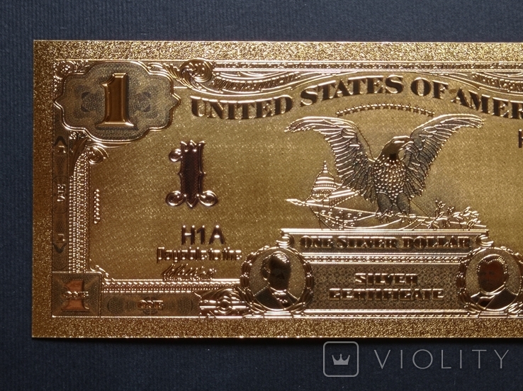 US Gold Souvenir Note 1 Dollar - 1 Dollar, photo number 5