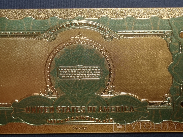 US Gold Souvenir Note 1 Dollar - 1 Dollar, photo number 10