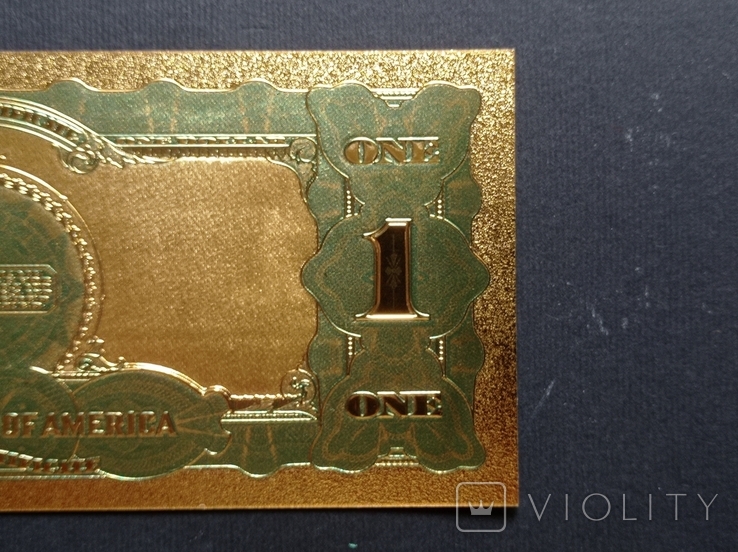 US Gold Souvenir Note 1 Dollar - 1 Dollar, photo number 11