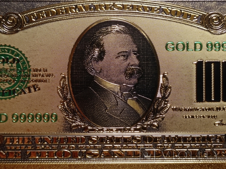 US Gold Souvenir Note 1000 dollars - 1000 dollars (sample 1928), photo number 5