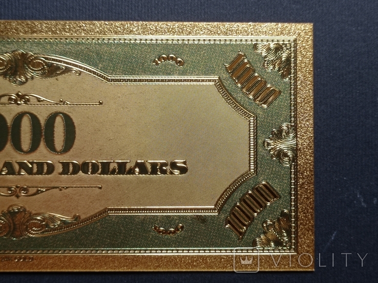 US Gold Souvenir Note 1000 dollars - 1000 dollars (sample 1928), photo number 11