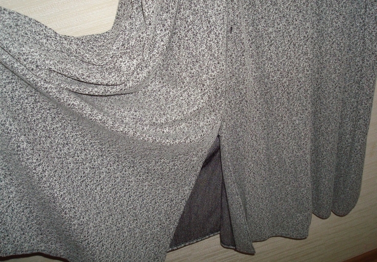 Красивое платье женское серый меланж интресного кроя Польша, фото №7