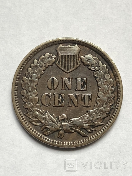 One Cent 1902 USA, фото №3