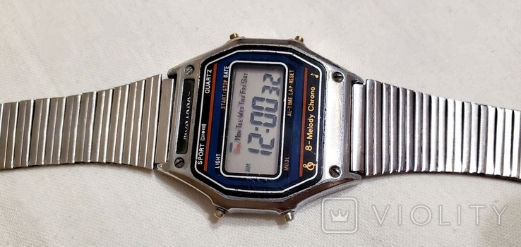 Montana electronic watch with 6 melodies on the bracelet