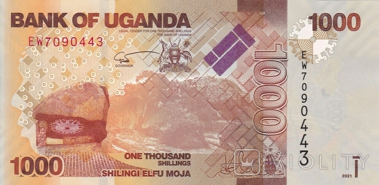 Uganda Уганда - 1000 Shillings 2021, фото №3