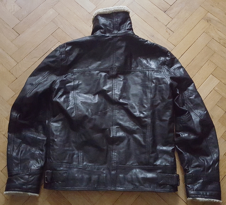 Зимова шкіряна куртка SELECTED/JEANS, фото №11