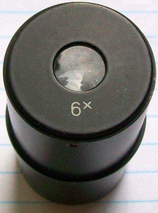 Окуляр микроскопа 6х кратный к микроскопу., фото №7