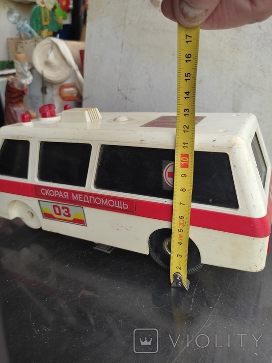 Vintage. Electro-mechanical toy RAF "ambulance". USSR, photo number 3