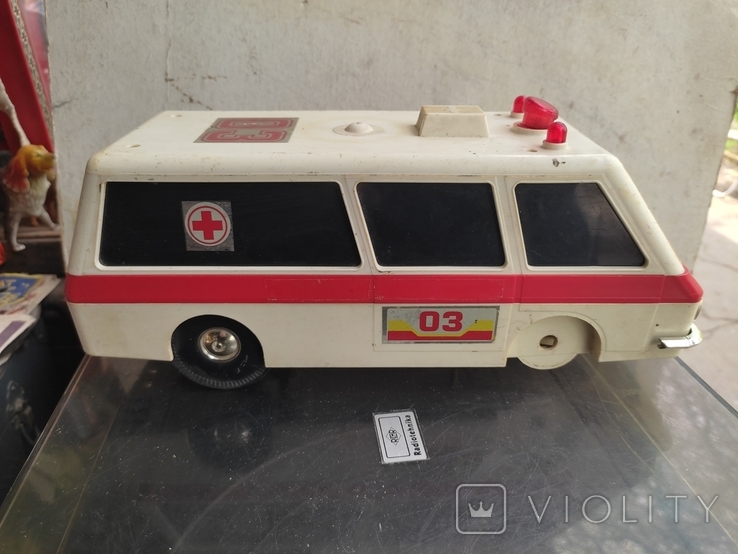Vintage. Electro-mechanical toy RAF "ambulance". USSR, photo number 9