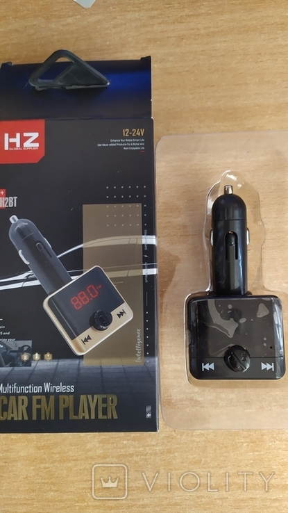 Автомобильный FM-модулятор трансмиттер HZ H2+BT с Bluetooth, MP3 player, photo number 2