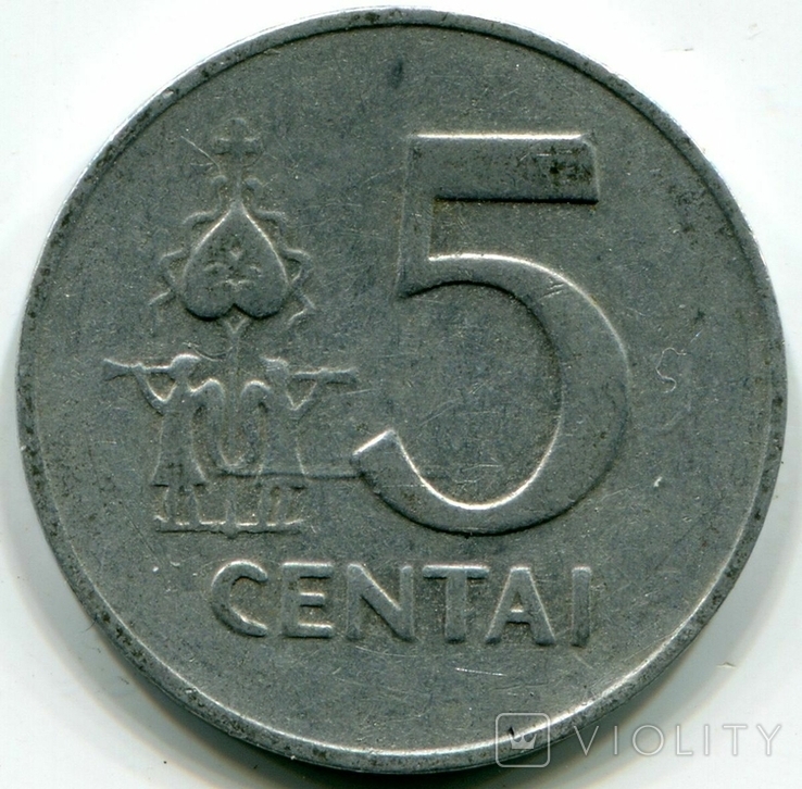 Lithuania 5 centavos 1991, photo number 2
