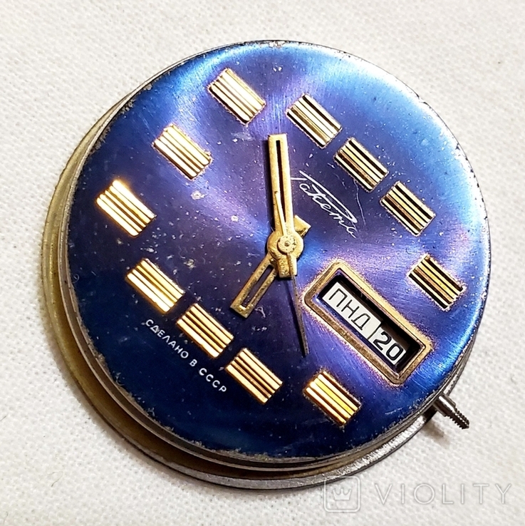 Dial and movement from the watch Raketa-TV 2628 caliber PChZ USSR, photo number 2