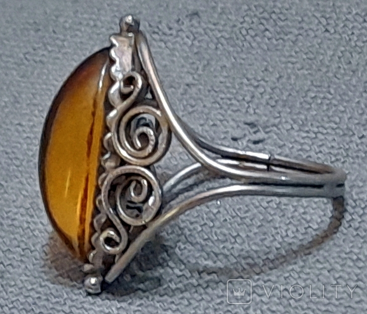 Women's Ring Filigree Metal Silver, photo number 4