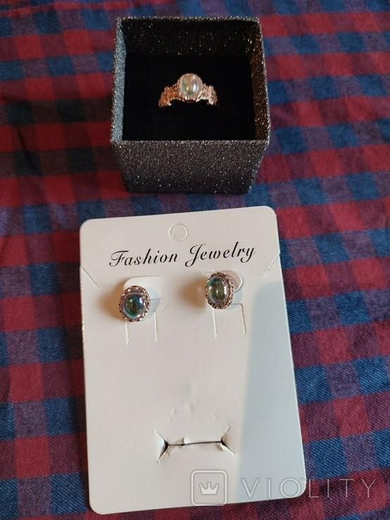 Blinding Opal Women's Jewelry Set