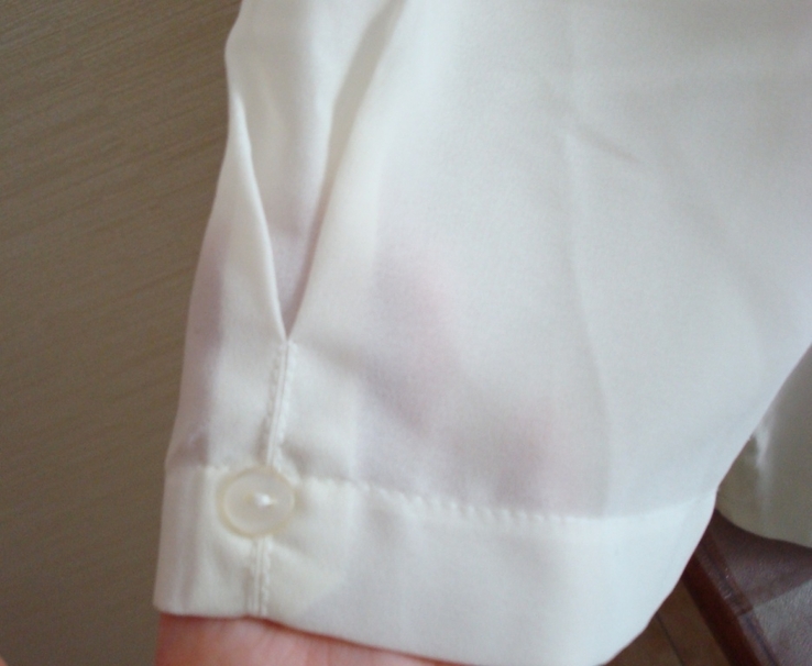Нарядная красивая блузка молочного цвета Корея, фото №6