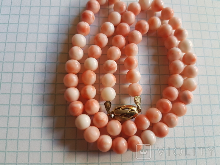 Coral necklace, coral beads, photo number 2
