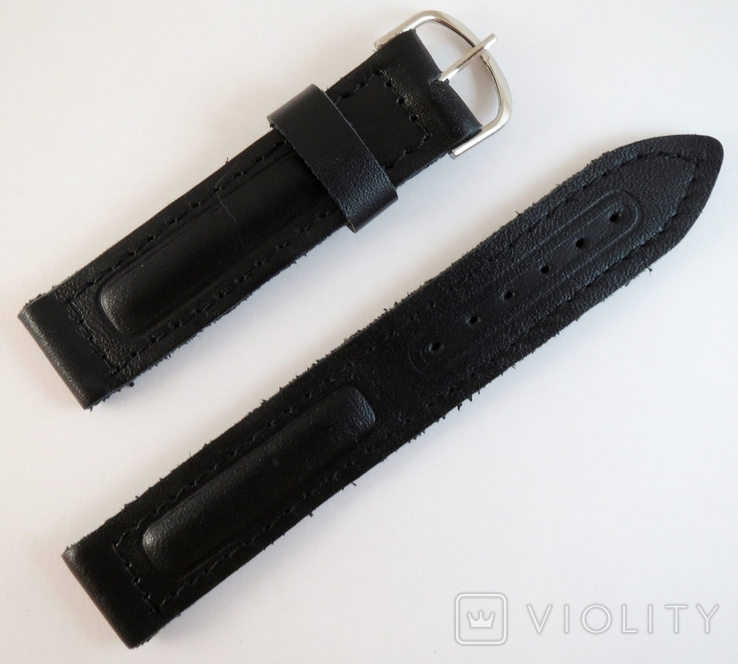 New 18mm Leather Straps. 10 pieces. Black, photo number 7