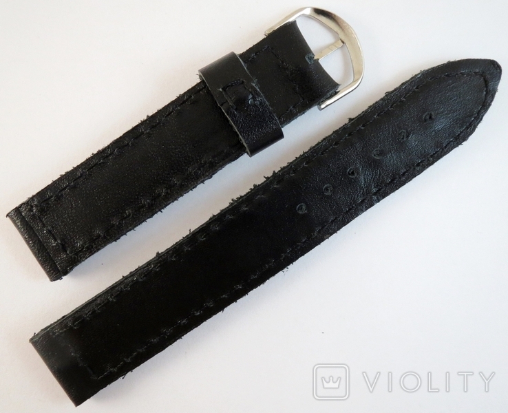 New 18mm Leather Straps. 10 pieces. Black, photo number 8