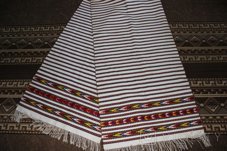 Pokutska homespun tablecloth (obrus) and pishvy., photo number 10