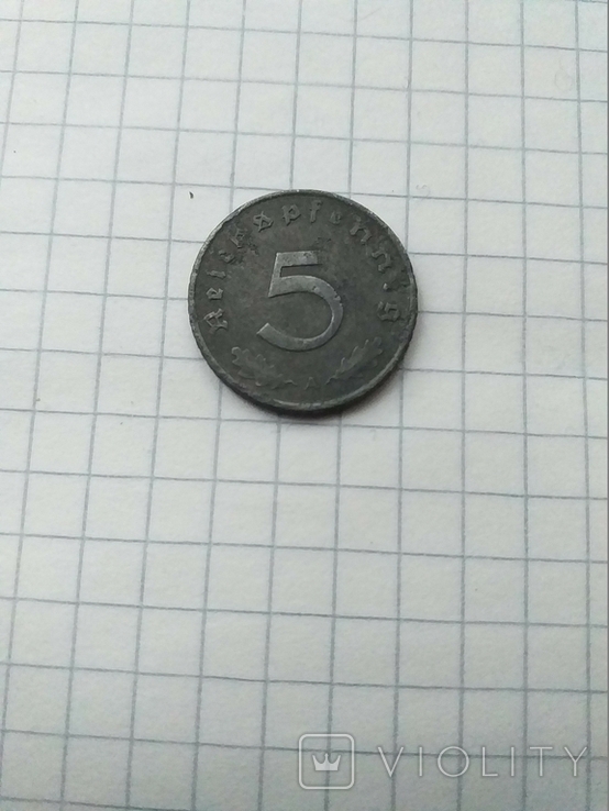 Third Reich 1941 5 Pfennig., photo number 3