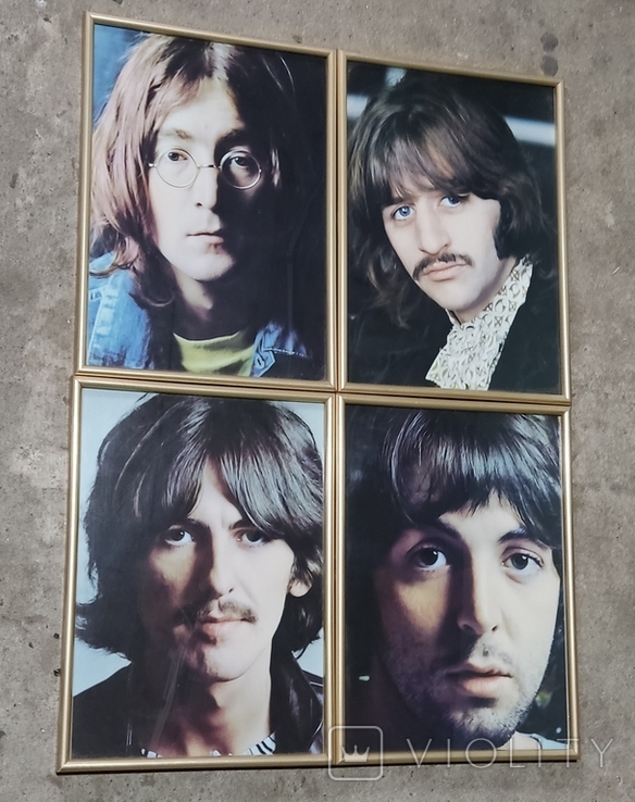 The Beatles photo paintings in one lot 8pcs., photo number 4