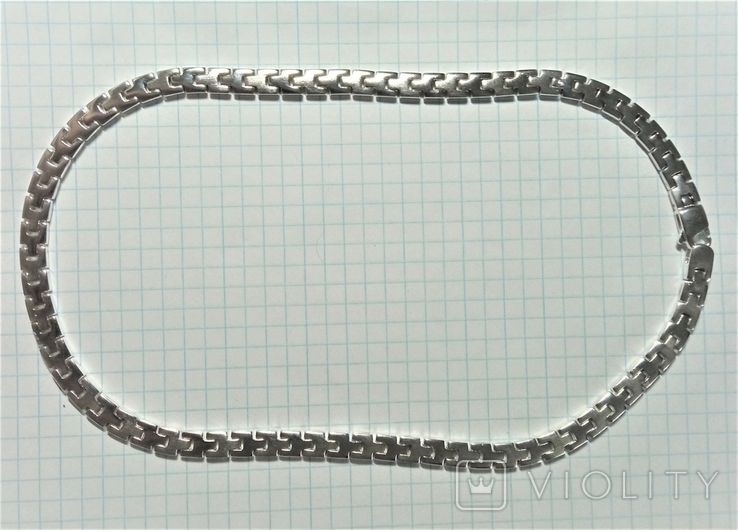 Necklace Chain not hollow Silver 925 56,78gr 43cm Video, photo number 3