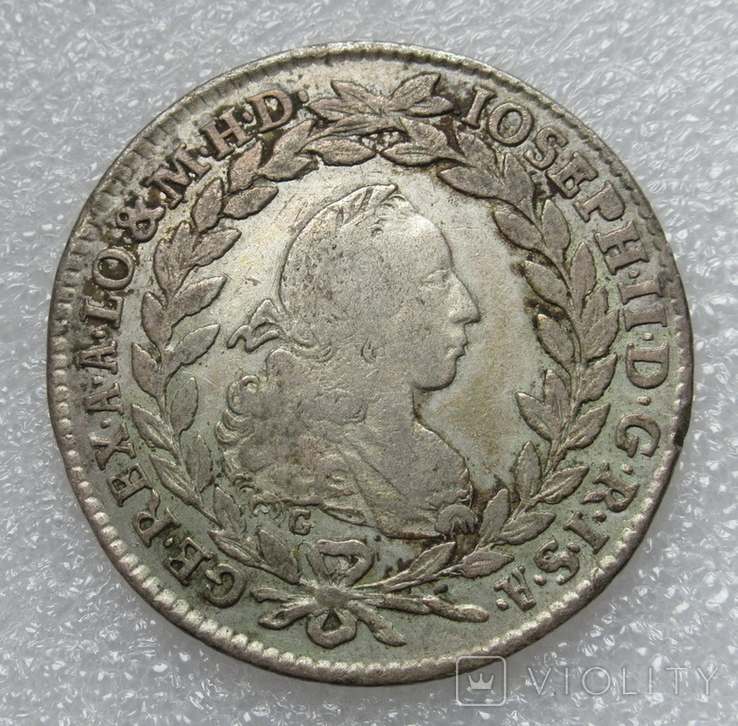 20 крейцеров 1772 г. Австрия, серебро