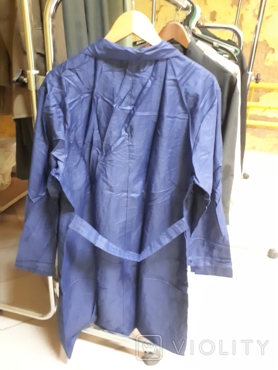  Women's blue satin working robes USSR, photo number 3