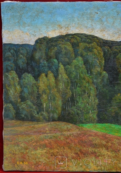 Картина Іванов В.А. "Лісовий пейзаж" 1986 рік, фото №5