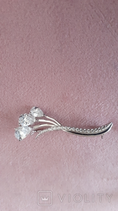 Brooch Silver 925, photo number 2