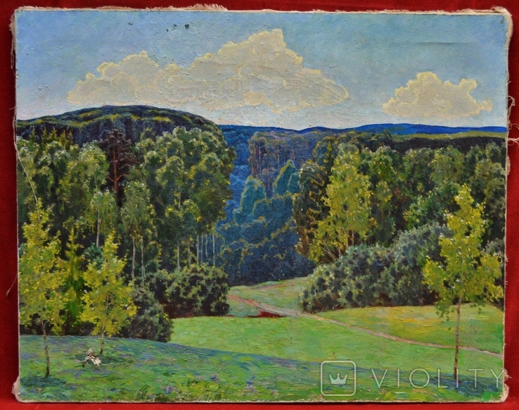Картина художника Іванова В.А. "Лісовий пейзаж", фото №2