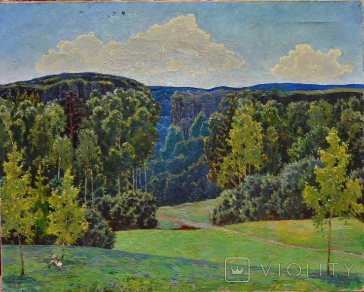 Картина художника Іванова В.А. "Лісовий пейзаж", фото №3