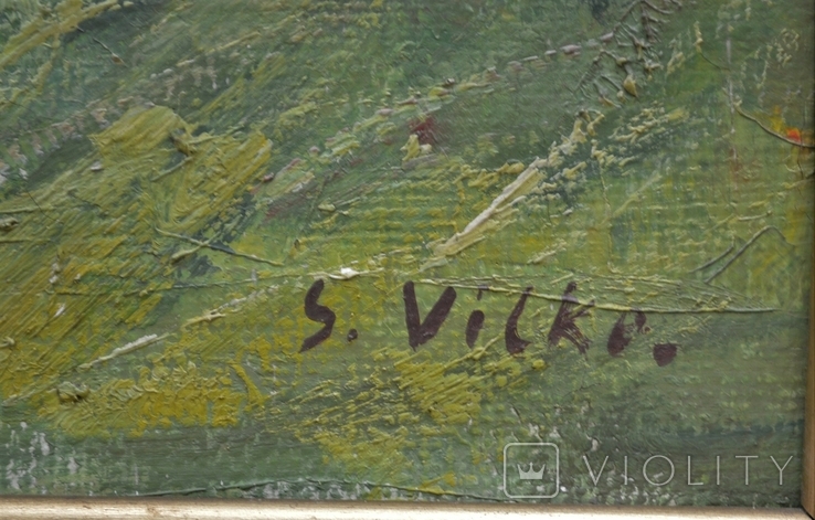 Картина з підписом S.Vilko "Пейзаж", фото №5