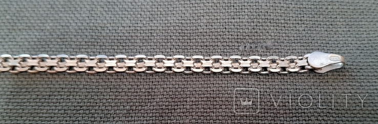 Silver Bracelet 18cm 925 pr, photo number 5