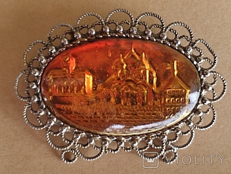 Vintage. Brooch "Suzdal". Scan.USSR, photo number 4