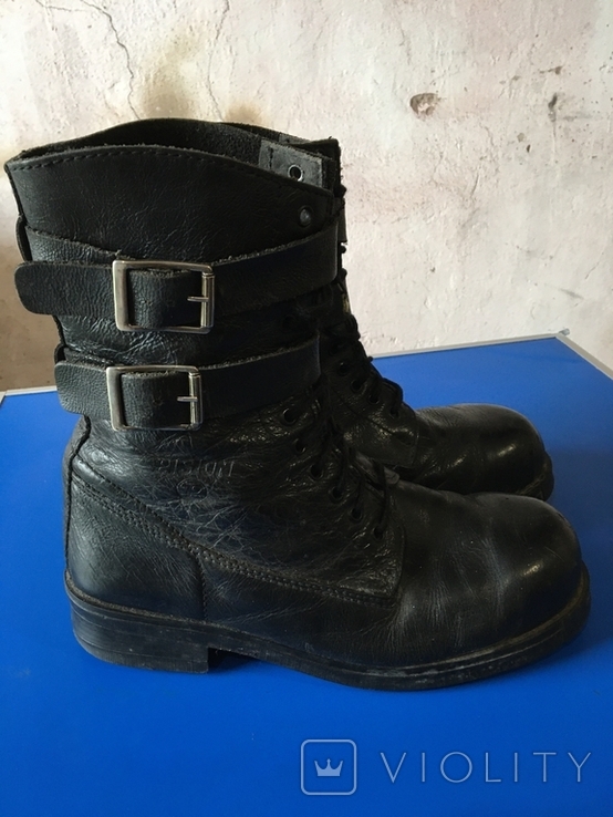 PISTON boots, men's leather ankle boots. Steel toe 43 p., photo number 3
