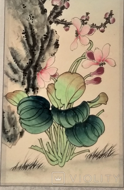 Свиток, Китай, Цветы (3).Авторский, живопись., photo number 8