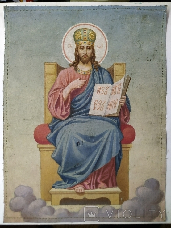 Icon. Jesus Christ. Saved on the throne., photo number 2