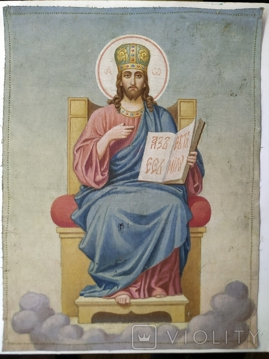 Icon. Jesus Christ. Saved on the throne., photo number 4