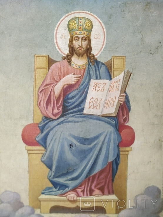 Icon. Jesus Christ. Saved on the throne., photo number 5