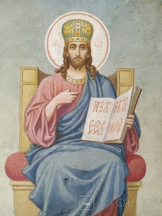 Icon. Jesus Christ. Saved on the throne., photo number 6
