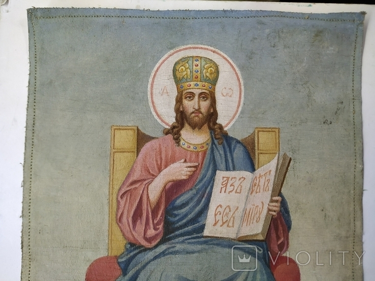 Icon. Jesus Christ. Saved on the throne., photo number 7