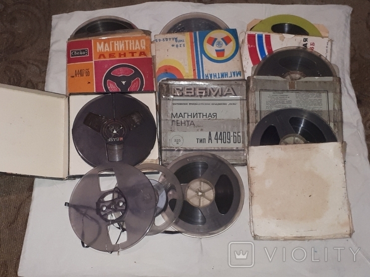 Magnetic tapes of the USSR and foreign.